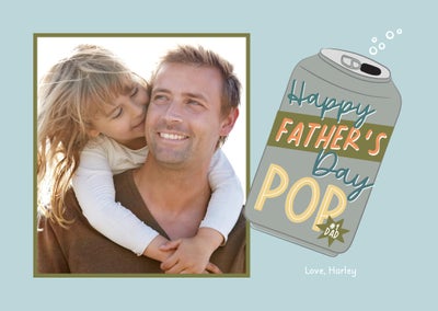 Dad Day Pop Folded Card, 5x7