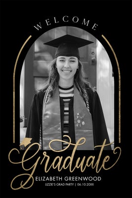 Portrait Grad Welcome Arch Poster Prints