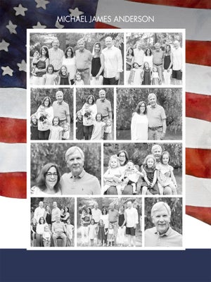 Portrait Memorial Flag Gallery Poster Prints