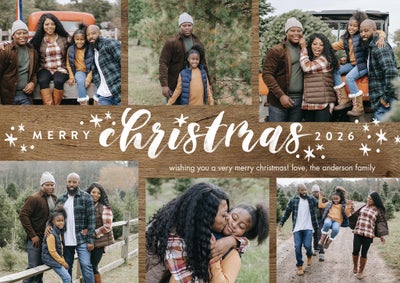 Christmas 2026 Stars Photo Card, 5x7