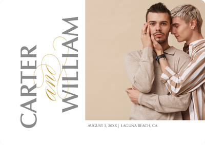 Elegant Script Photo Card, 5x7