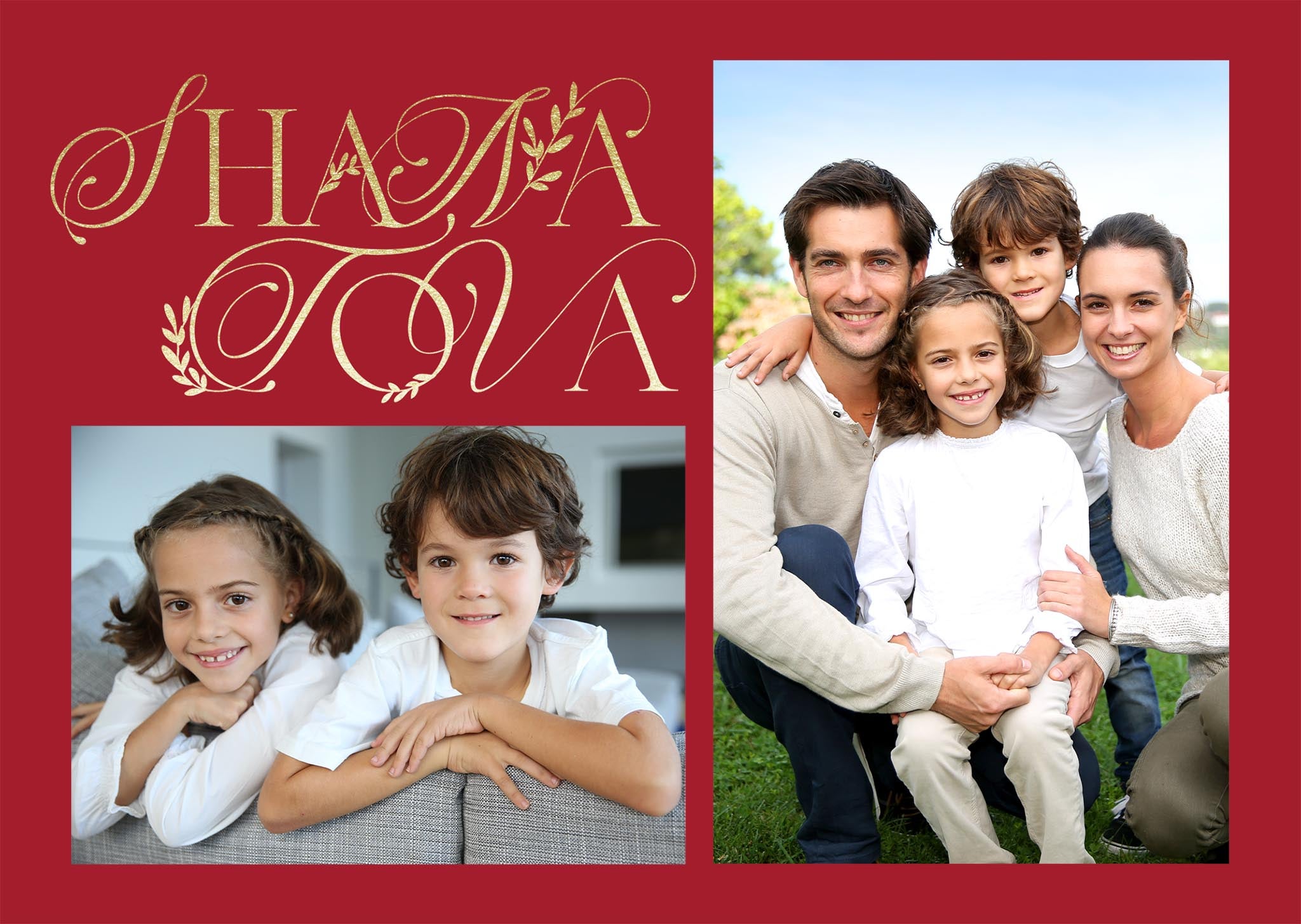 Loving Celebration Folded Card in Red, 5x7, Horizontal