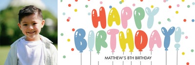Celebrate Birthday Happy Balloons Banners