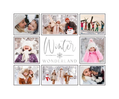 Winter Collage Floating Frame, 11x14