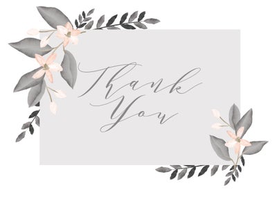 Floral Accessory Folded Card, 5x7