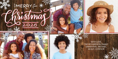 2026 Christmas Frames Photo Card, Square, 4x8