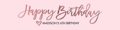 Celebrate Birthday Script Banners