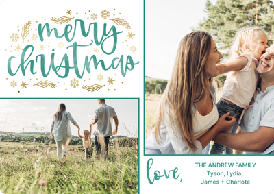 Colorful Merry Photo Card, 5x7