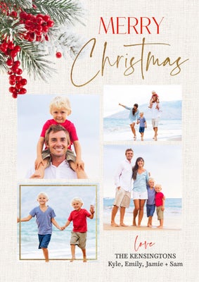 Greenery Wishes Photo Card, 5x7