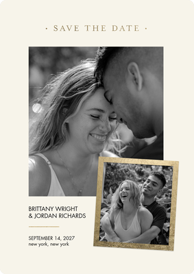 Save Date Snapshot Photo Card, 5x7