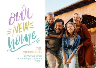 New Home Photo Card, 5x7