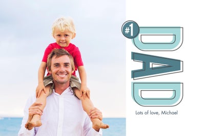 Outlined Dad Magnets