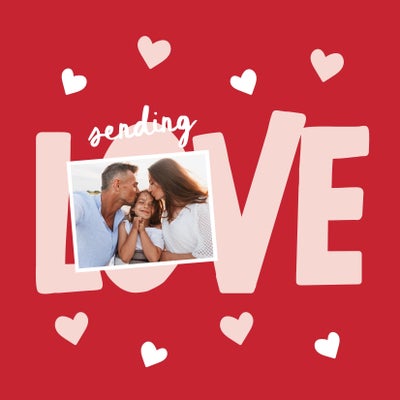 Sending Love Acrylic Magnet, 2x2