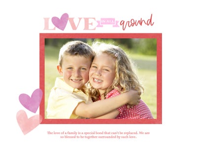 Brilliant Watercolor Double Sided Photo Book, 8.5x11