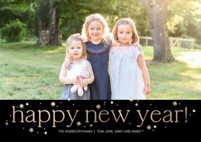 New Year Portraits Photo Card, 5x7