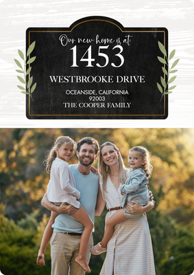 Simple Home Photo Card, 5x7