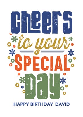 To your Special Day Folded Card, 5x7
