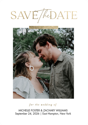 Save Date Script The Photo Card, 5x7