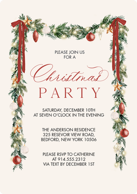 Christmas Invite Festive Photo Card, 5x7