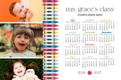 Portrait 2026 -7 Crayons Poster Prints