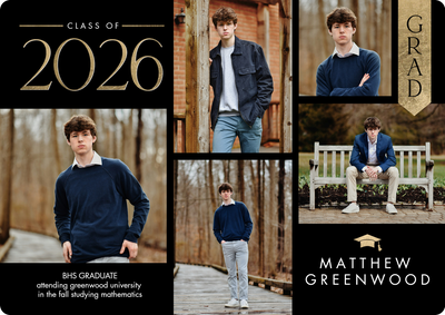 Class 2026 Grad Banner Photo Card, 5x7