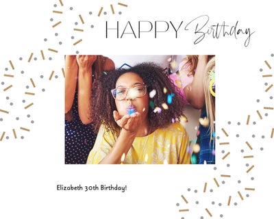 Confetti Fun Double Sided Photo Book, 8.5x11