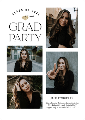 Grad Party 2026 Photo Card, 5x7