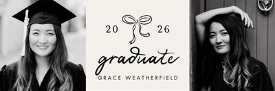 Celebrate Grad 2026 Bow Vinyl Banners