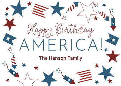 Celebrate America Photo Card, 5x7