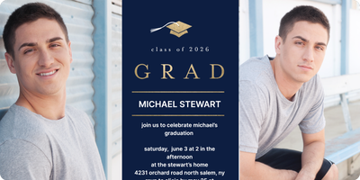 Graduation 2026 Gallery Photo Card, 5x7