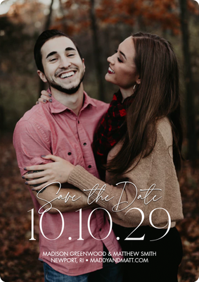 Save Date Custom Date Photo Card, 5x7