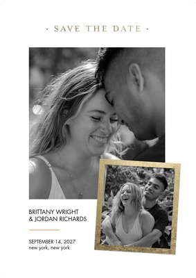 Save Date Snapshot Photo Card, 5x7