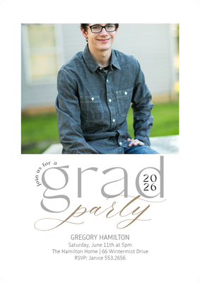 Graduate Affair Photo Card, 5x7