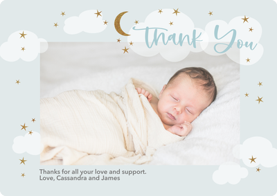 Starlit Clouds Photo Card, 5x7