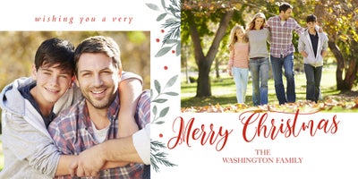 Lovely Season Photo Card, Square, 4x8