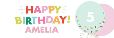 Celebrate Balloon Year Vinyl Banners