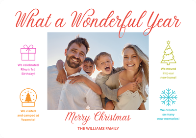 What A Year Photo Card, 5x7