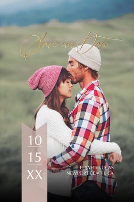 Save Our Date Overlay Magnets