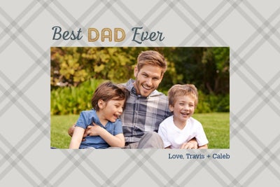 Plaid Dad Magnets