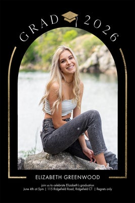 Portrait Grad 2026 Arch by Tumbalina Poster Prints