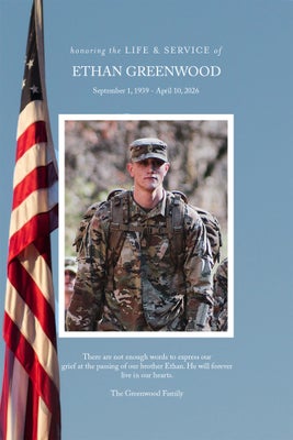 Portrait Memorial Stripes Poster Prints
