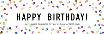 Celebrate Birthday Dots Banners