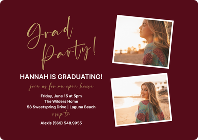 Graduation Gathering Photo Card, 5x7