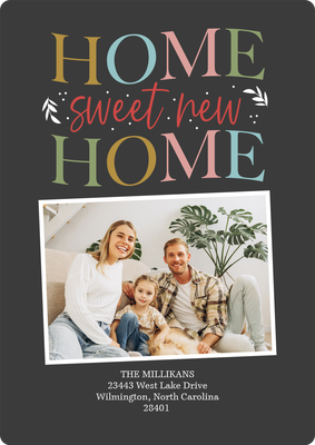 New Home Sweet Home Photo Card, 5x7