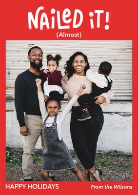 Funny Nailed It Photo Photo Card, 5x7