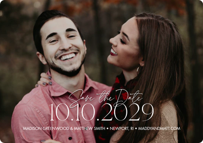 Save Date Custom Date Photo Card, 5x7