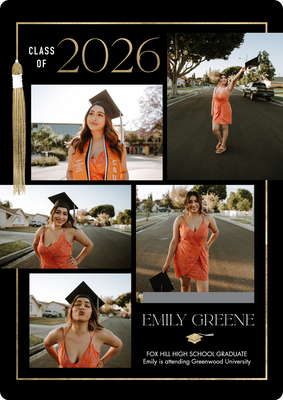 2026 Grad Tassel Photo Card, 5x7