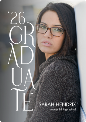 Distinguished Graduate Photo Card, 5x7