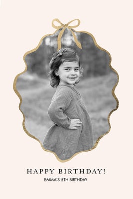 Portrait Oval Ribbon Poster Prints