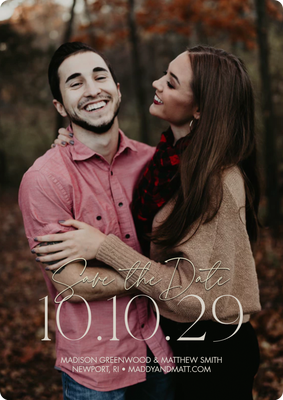Save Date Custom Date Photo Card, 5x7